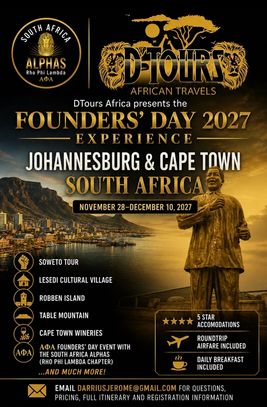 South Africa Trip - December 2027