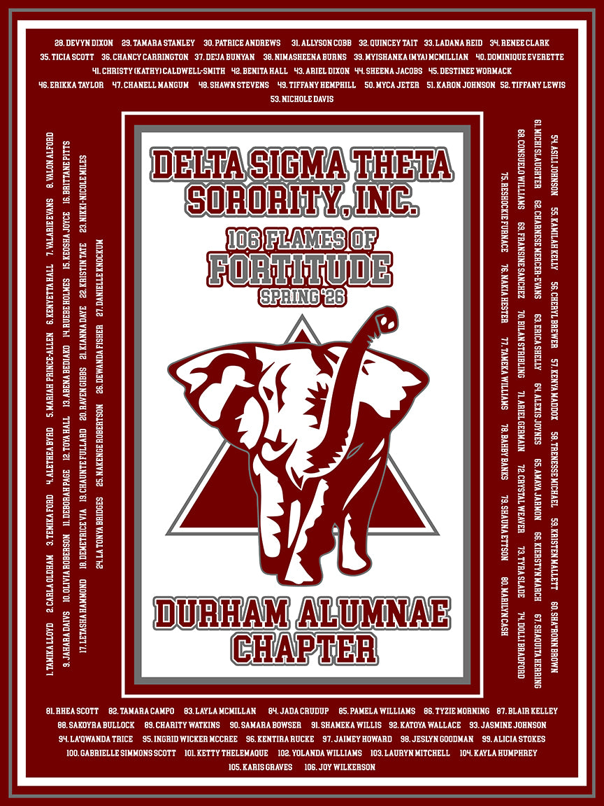 Delta Sigma Theta Sorority Afghan, Durham Alumnae Chapter