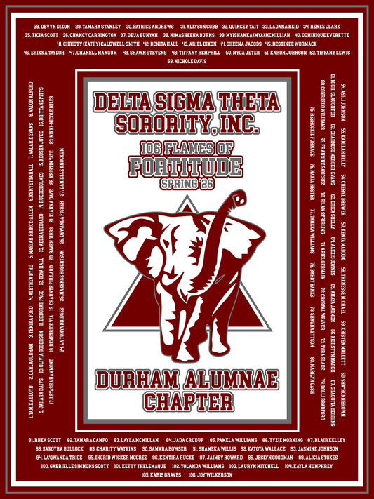 Delta Sigma Theta Sorority Afghan, Durham Alumnae Chapter